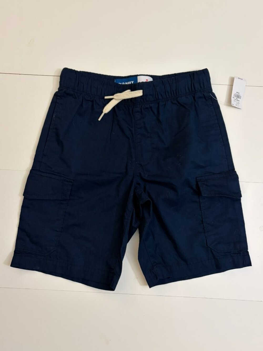 Boys Medium Blue Khaki Cargo Shorts